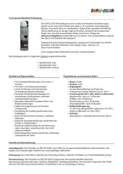 Technisches Merkblatt Kreidespray Der DUPLI-COLOR