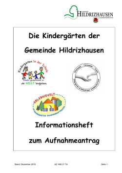 Informationsbrosch&uuml;re zu den Kinderg&auml;rten