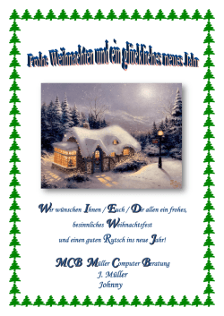 Gruss zur Weihnachten und neuem Jahr