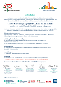 Einladung - Deutscher St&auml;dte