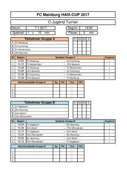 finden Sie den Spielplan