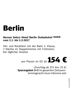 Novum Select Hotel Berlin Ostbahnhof