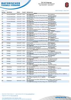 TSV 1875 Göggingen Alle Vereinsspiele in der Übersicht Zeit