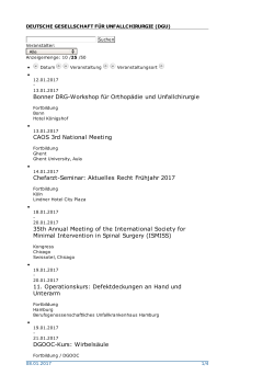 Seite als PDF - Deutsche Gesellschaft für Unfallchirurgie