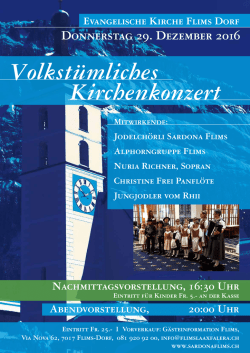 Donnerstag 29. Dezember 2016