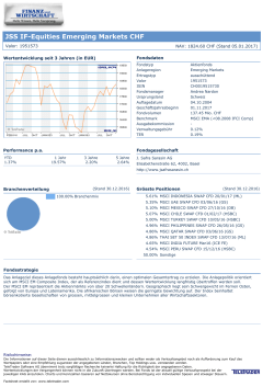 JSS IF-Equities Emerging Markets CHF