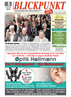 Die Weltneuheit! - Sonntagszeitung