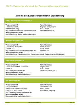 DVG - Deutscher Verband der Gebrauchshundsportvereine