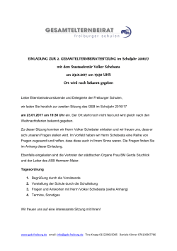 2017 Einladung 1.Sitzung - Gesamtelternbeirat der Freiburger