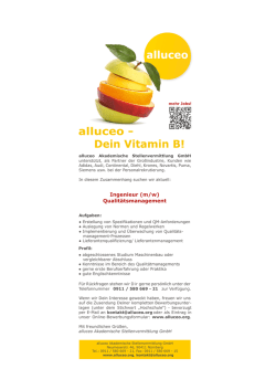 Ingenieur (m/w) Qualit&auml;tsmanagement - Hochschule Neu-Ulm