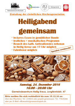 Heiligabend gemeinsam