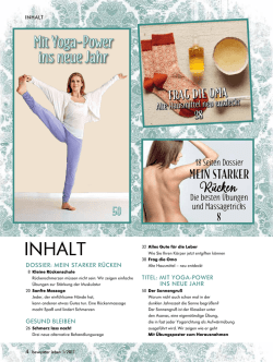 INHALT - bewusster leben