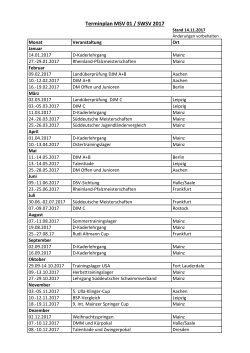 Terminplan MSV-SWSV 2017 Stand 14.11.2017