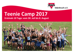 Teenie Camp 2017