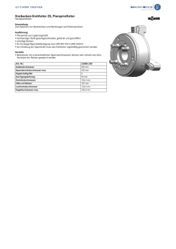 Dreibacken-Drehfutter ZS, Planspiralfutter