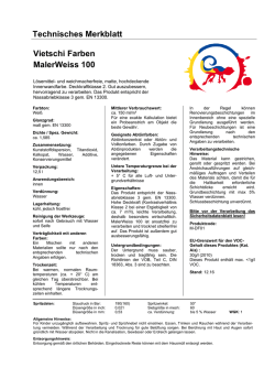 Produktdatenblatt