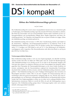 aktuellen Studie des Deutschen Steuerzahlerinstituts (DSi)