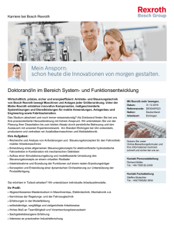 Doktorand/in im Bereich System- und Funktionsentwicklung