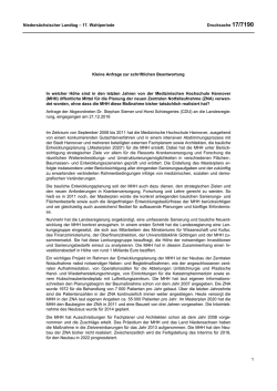 Drucksachen allgemein - Nieders&auml;chsischer Landtag