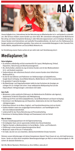 Mediaplaner/in - jobs.NZZ.ch, Jobs