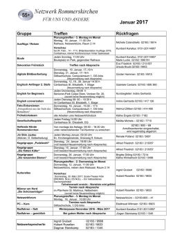 Januar 2017 - Netzwerk Rommerskirchen