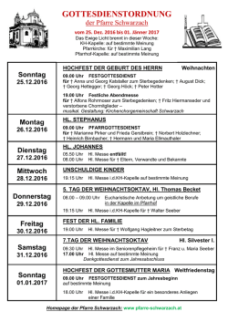 gottesdienstordnung