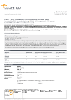 5.40% pa Multi Barrier Reverse Convertible auf Gold
