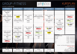 group-fitness - Physics Stuttgart