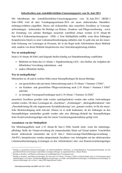 Infoschreiben zum Amtshilferichtlinie