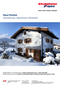 Haus Floriani in Westendorf