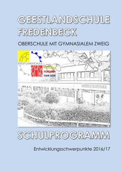 GEESTLANDSCHULE FREDENBECK Schulprogramm 2016/17