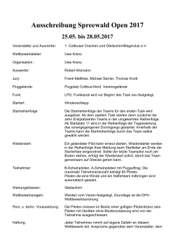 Ausschreibung 1 - Windenschlepp Cottbus