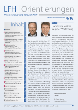 Inhalt - Unternehmerverband Handwerk NRW eV