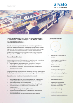 Picking Productivity Management