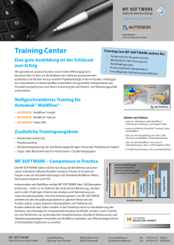 PDF MF SOFTWARE Trainingscenter