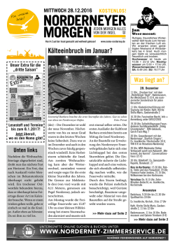 - Norderneyer Morgen Online