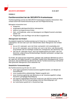 Familienmitversicherung
