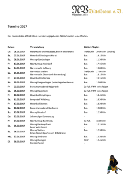 Termine 2017 - NV Bittelbronn