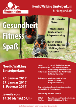 Nordic Walking Einsteigerkurs