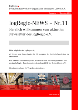 logRegio-NEWS – Nr.11