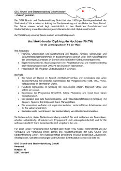 Stellenausschreibung als PDF-Datei