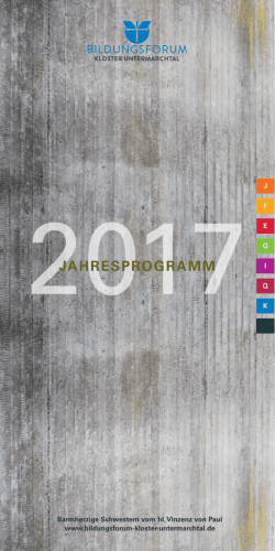 Jahresprogramm 2017