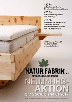 neujahrs - Naturfabrik Ahorn