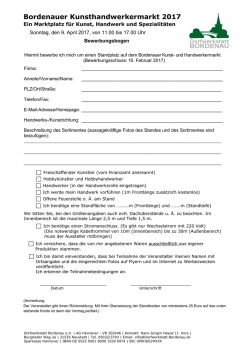 Bordenauer Kunsthandwerkermarkt 2017