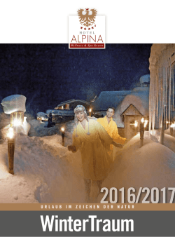 Hotel Alpina Wintermagazin 2016