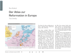 Der Atlas zur Reformation in Europa