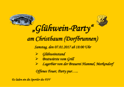 Glühwein-Party - FSV Unterleiterbach