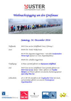 Weihnachtsjogging 2016 - LCU Lauftreff