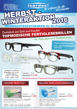 Infoblatt Cardex Herbst/Winteraktion 2016