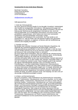 Impressum - Sandmeier Consulting